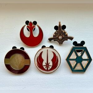 Set of 5 Star Wars Enamel Pins